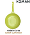 [KOMAN] OliveGreen IH Ceramic Coated Wok 28cm - Induction Nonstick Cookware Frying Pan - Made in Korea